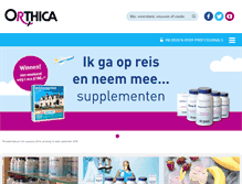 Tablet Screenshot of orthica.nl